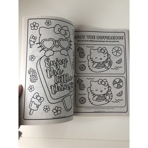 Hello Kitty Coloring & Activity Book for Kids 80 pages with a Memory Game Bonus! - Picture 6 of 7